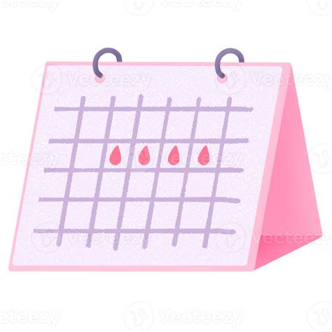 Menstrual Cycle Calendar 28078323 Png