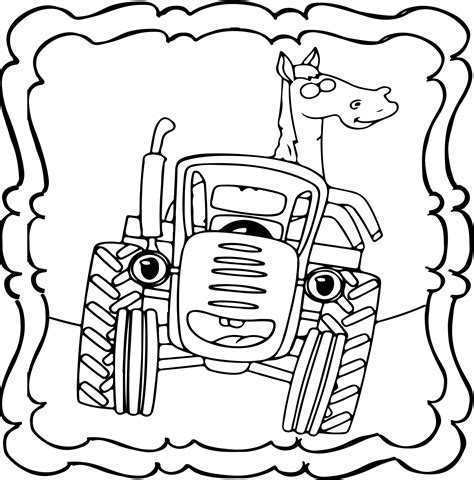 Tractor Coloring Book Easy And Fun Tractors Coloring Book For Kids