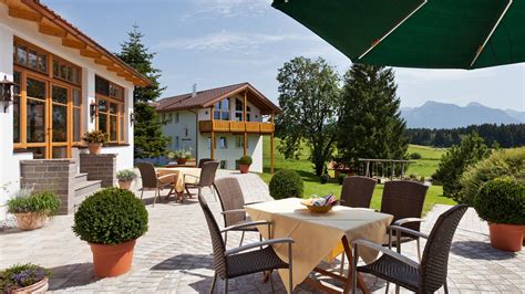 Outdoor Area Landhaus Kössel Hopfen am See Allgäu