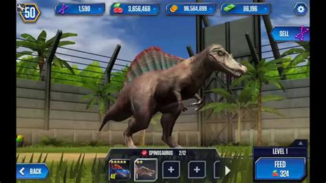 Spinosaurus Jurassic World The Game Youtube