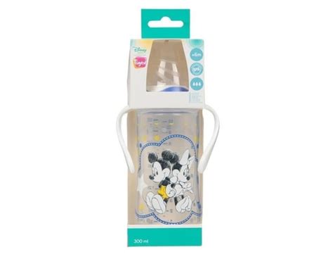 Tigex biberon mickey tétine silicone 300 ml 6 mois disney