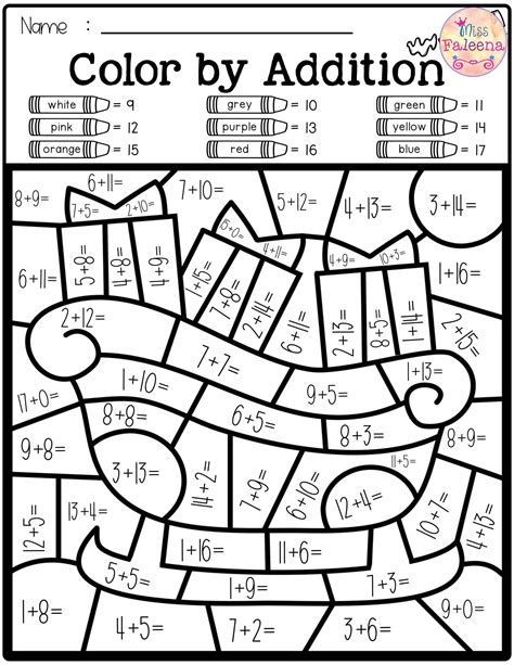 Color By Number Math 3rd Grade Multiplication