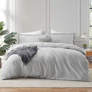 Light Grey Duvet Cover Queen Size - 3 Piece Queen Duvet Cover Set - Bed ...