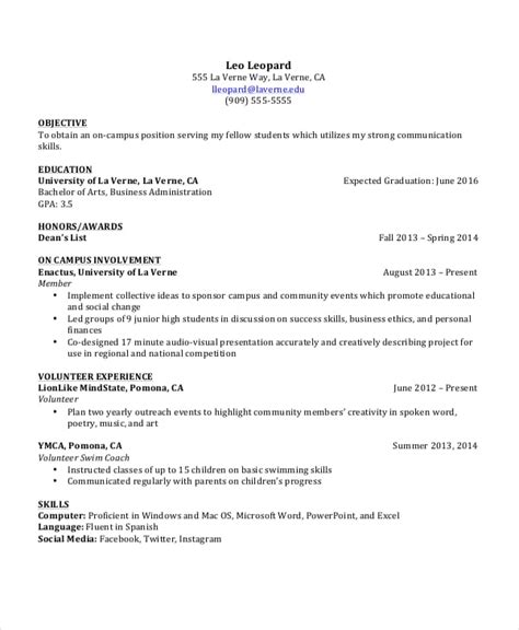 student resume templates