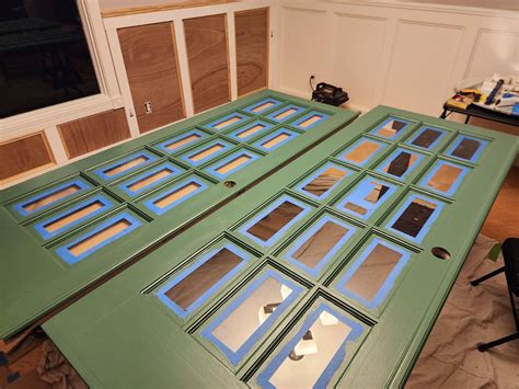 I bought some solid wood French doors off Craigslist for $100, and