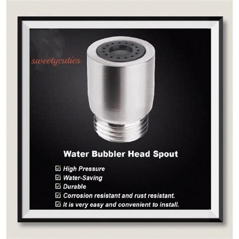 STAINLESS STEEL SUS304 HIGH PRESSURE WATER BUBBLER HEAD SPOUT FOR HOSE