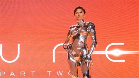 Zendaya Turns Heads In Vintage Robot Suit At Dune 2 Premiere In