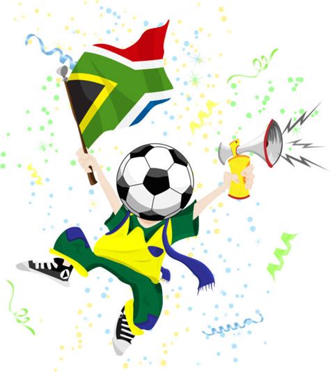 South African Soccer Fans Illustrations Royalty Free Vector Graphics