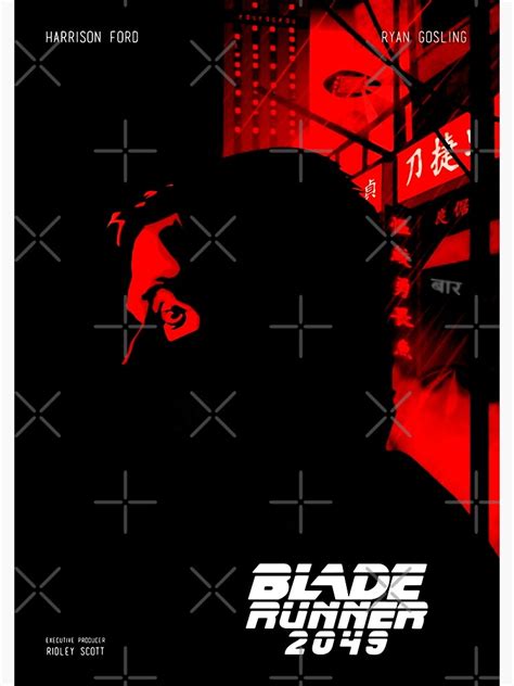 Blade Runner 2049 Cyberpunk Illustrated Poster Noir Poster By Drkakydsgn Redbubble