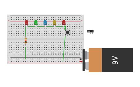 Circuit Design Series Led Tinkercad