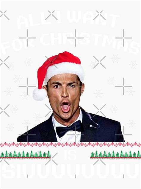 "cristiano ronaldo siuuu meme funny mug gift" Sticker for Sale by freestylestore | Redbubble