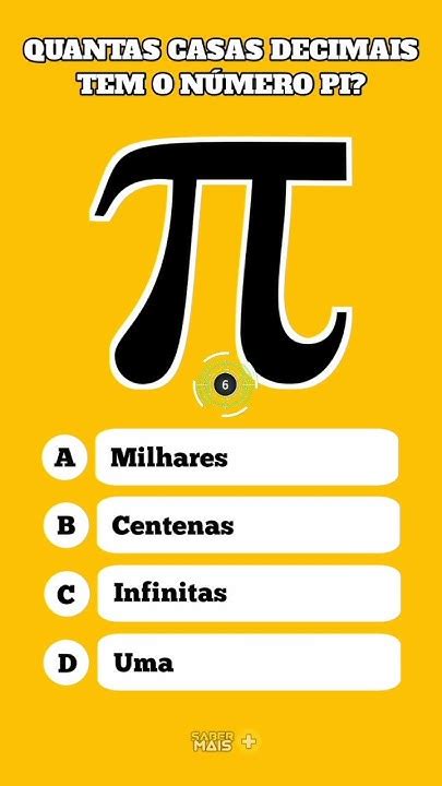 Quantas Casas Decimais Tem O Numero Pi - Quantas casas decimais tem o número pi? #quiz #curiosidades #números # ...