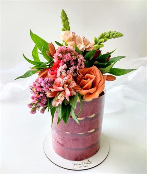 Pastel Naked Floral Rosse Pastel Taller Creativo