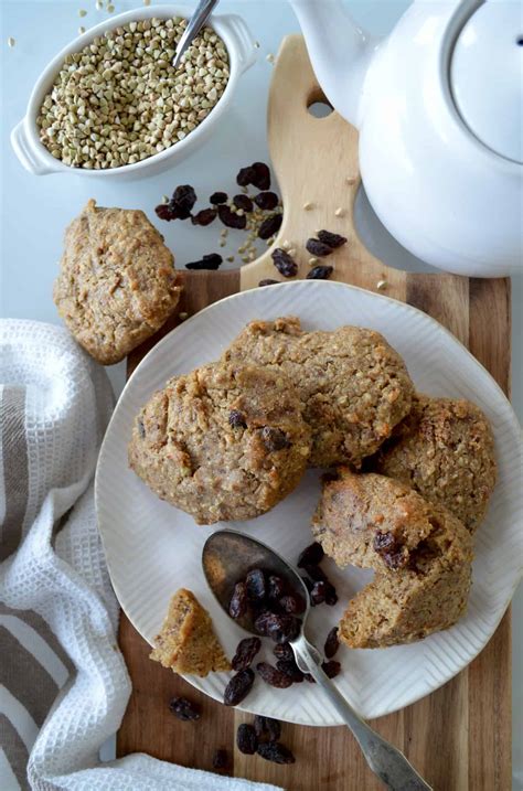 Galettes Biscuits Au Sarrasin Et Raisins Secs Vegan Sans Gluten