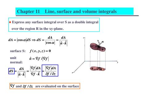 PPT Chapter 11 Line Surface And Volume Integrals PowerPoint