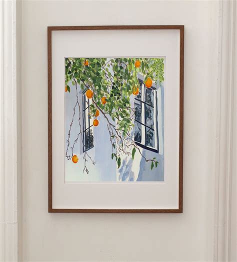 Orange Tree Painting Original Artwork Wall Art Decor Fine Art - Etsy