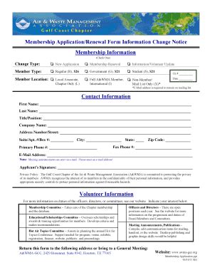 Fillable Online Awma Gcc Awma Membership Renewal Form Fax Email Print