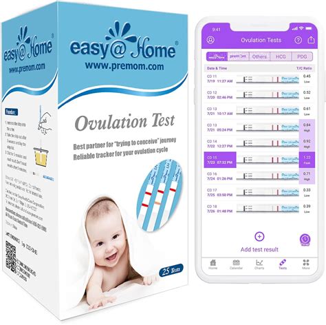 Tests d Ovulation Easy Home 25 Tests LH Bandelettes 25 mIU mL Résultats