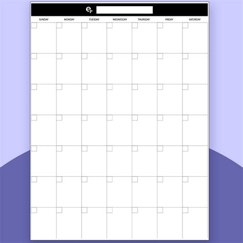 Free Monthly Calendar Template Printable - FREE Templates 