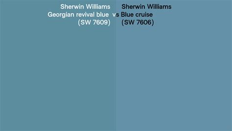 Sherwin Williams Georgian Revival Blue Vs Blue Cruise Side By Side