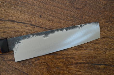 Cuisine 205 nakiri 90mcv8 bois de serpent ébène la forge du Serpent