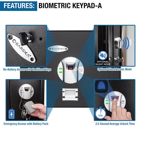 079 Cu Ft Biometric Security Safe Ax11224 Barska