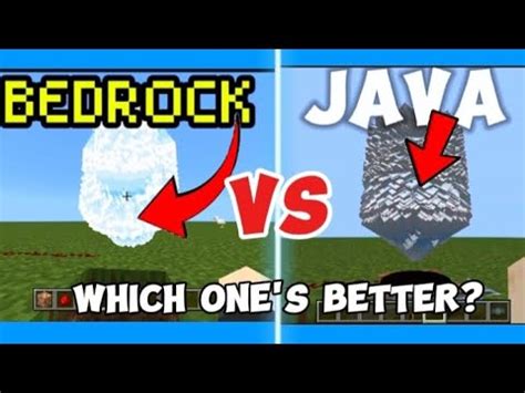 Bedrock Vs Java Minecraft Real Youtube