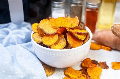 Air Fryer Sweet Potato Chips All Ways Delicious