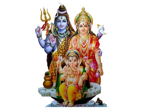 Lor Shiva Parvathi Ganesh Png Image Free Download Maha Sivaraatri