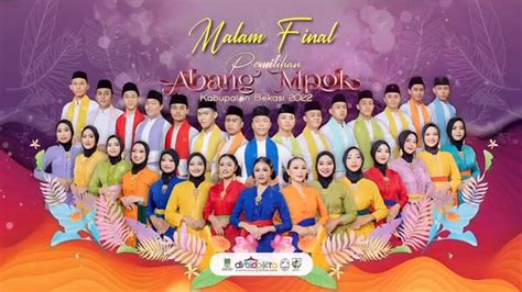 Live Malam Final Pemilihan Abang Mpok Kabupaten Bekasi Youtube