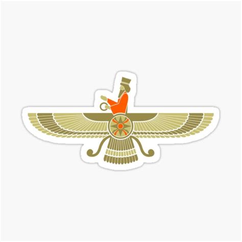 Farvahar Faravahar Farohar Iranian Farsi Persian Zoroastrian Sticker