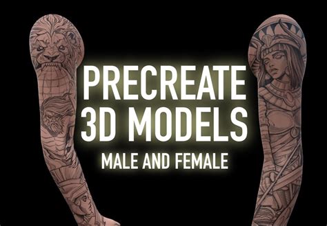 Procreate 3D Models Male Female Woman Man Arm Leg Etsy