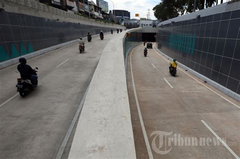 Uji Coba Underpass Senen Tahap Dua Foto Tribunnews