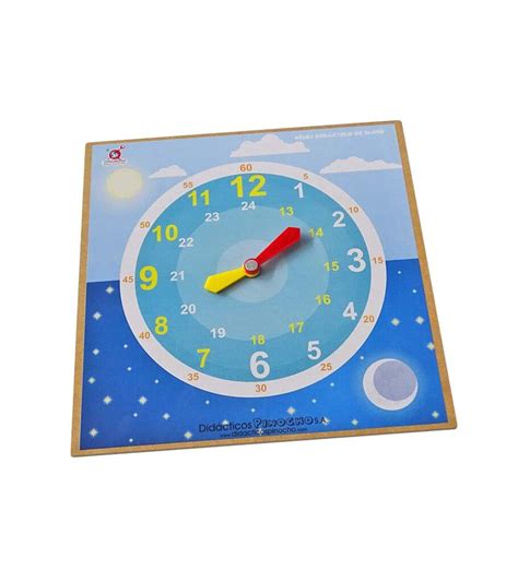 Reloj Didáctico de Pared 35X35Cm Didacticos Pinocho