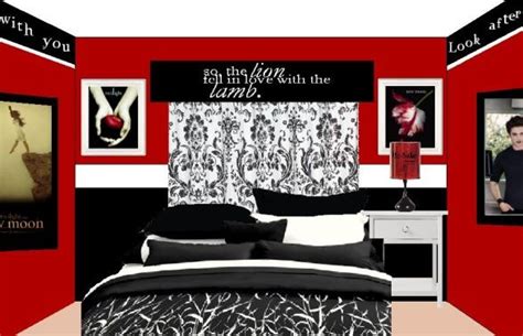 Twilight Bedroom, This is my idea for a twilight themed bedroom. I ...