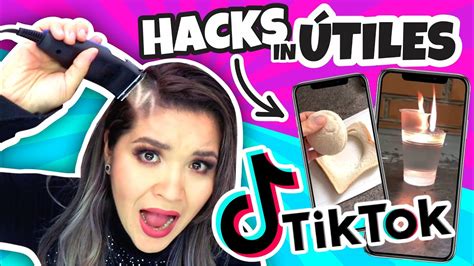 Probé los HACKS VIRALES mas inUTILES y VIRALES de TIKTOK Así o más