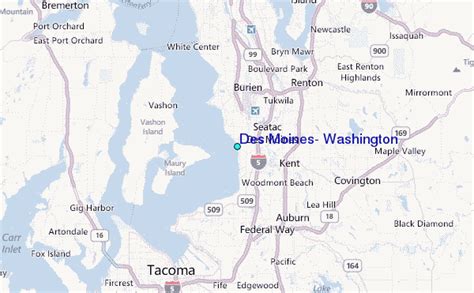 Des Moines, Washington Tide Station Location Guide