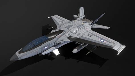 Scifi Fighter VF145 - Buy Royalty Free 3D model by MSGDI [e411263 ...