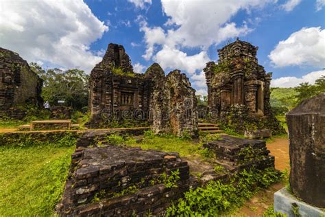 Ruins of Old Hindu Temple at My Son, Vietnam Editorial Photo - Image of ...