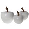 Figura Decorativa Alexandra House Living Blanco Cer Mica Manzana X