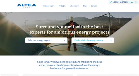 Altea Energy Lance Son Nouveau Site Web D Di Tous Les Acteurs De L