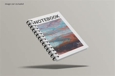 Premium Psd A5 Spiral Notebook Mockup