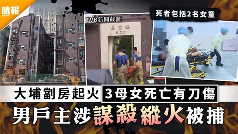 奪命惡火｜大埔劏房起火3母女死亡有刀傷 男戶主涉謀殺縱火被捕 晴報 家庭 熱話 D210712