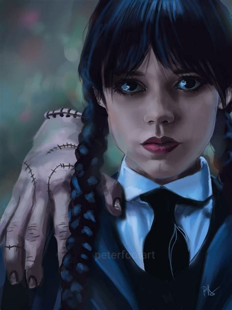 Wednesday Addams Art Print Jenna Ortega Wednesday Addams Etsy Ireland