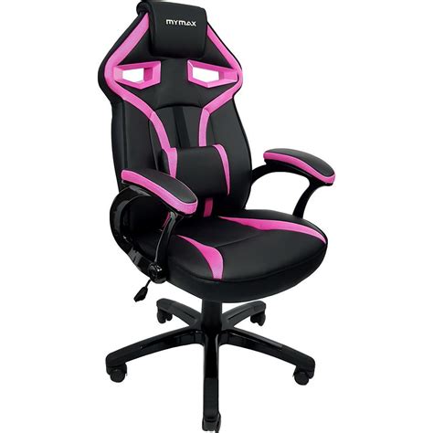 Cadeira Gamer Mymax Mx Peso Suportado At Kg Girat Ria Preto E Rosa