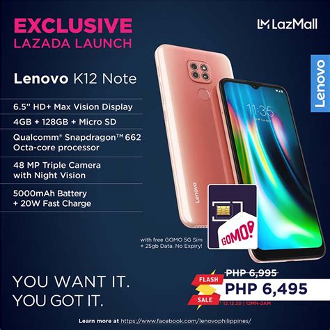 Lenovo K Note Set To Launch In Ph Via Lazada On