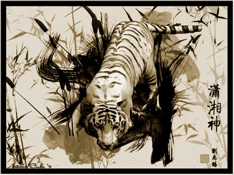 Chinese Tiger Painting by MissLadyMinx on DeviantArt