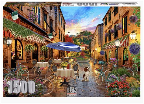 Rgs 1500 Piece Jigsaw Puzzle Biking Thru Italy Puzzlesnz