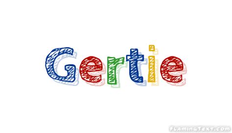 Gertie Logo | Free Name Design Tool from Flaming Text