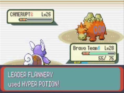 Pokemon Emerald Gym Leader Flannery Battle Youtube